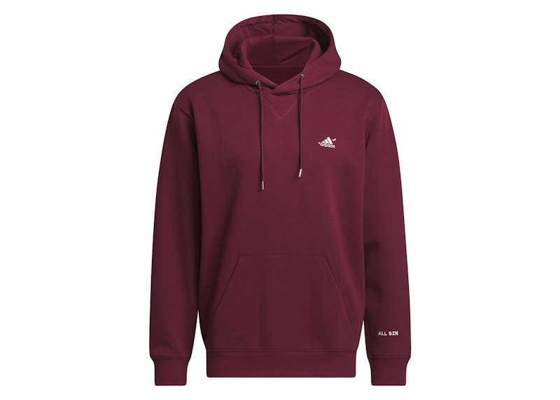 adidas All Szn Valentine s Day Pullover Hoodie Maroon Men s SS24 US