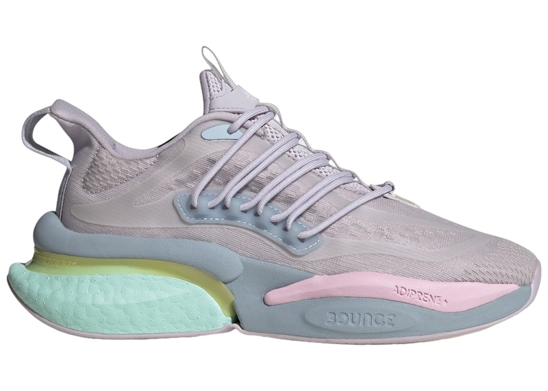 Pre-owned Adidas Originals Alphaboost V1 (women's) Sneakers In Silver Dawn/orchid Fusion/almost Yellow