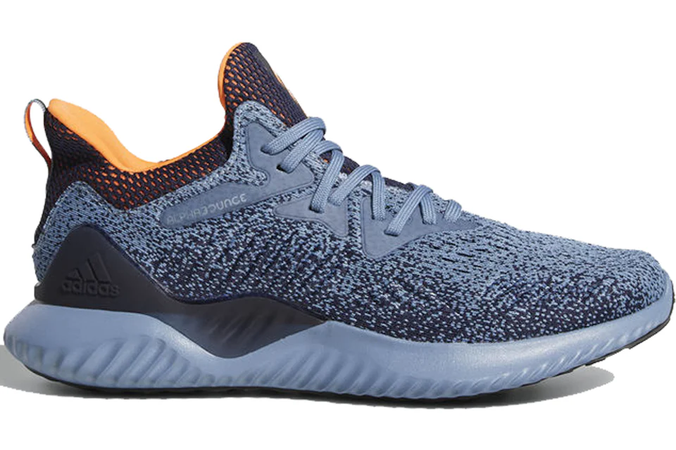 adidas Alphabounce Beyond Raw Grey Hi Res Orange Men s AQ0574 US