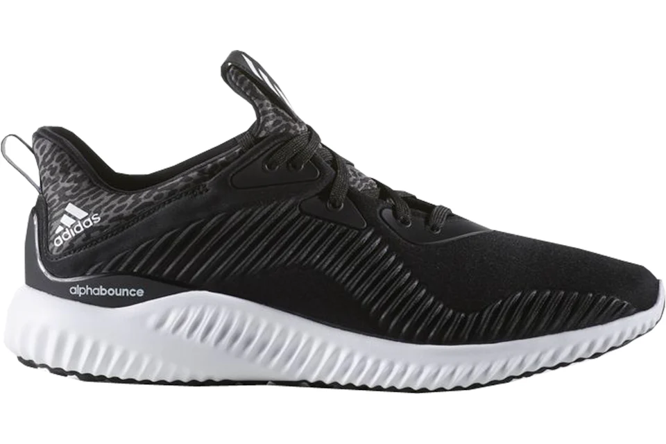 adidas Alphabounce Black White Men s B54189 US