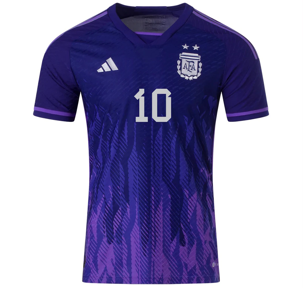 Adidas Argentina 2022-23 Messi Away Jersey Legacy Indigo/Purple Rush