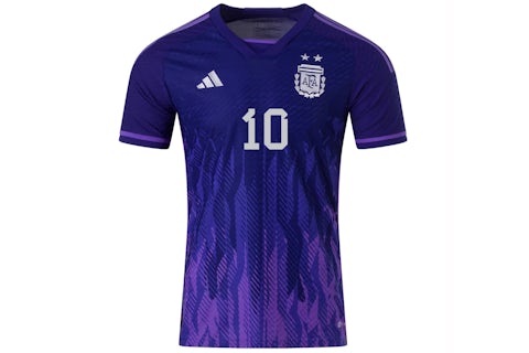 adidas Argentina 2022-23 Messi Away Jersey Legacy Indigo/Purple