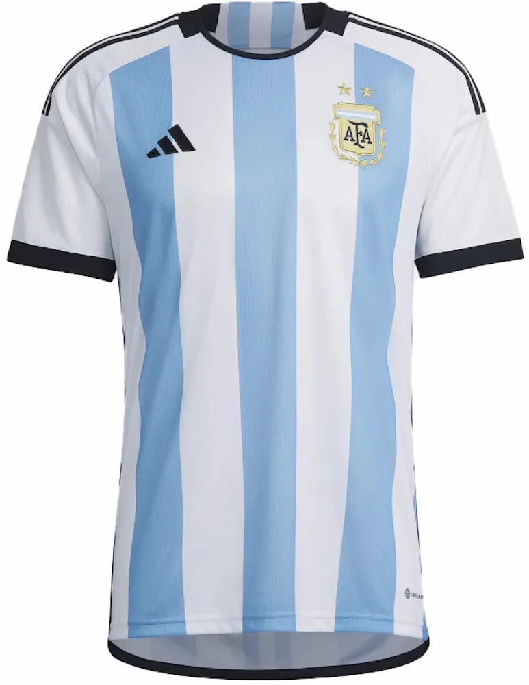 adidas Argentina 2022-23 World Cup 3-Star Men's Home Stadium Jersey