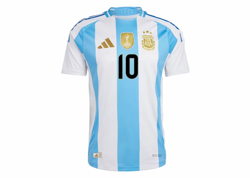 adidas Argentina 2024 Messi Home Authentic Jersey White Blue Burst Men s SS24 US