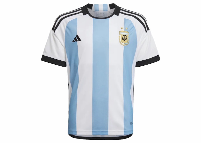 adidas Argentina 22/23 Kids Home Jersey White/Light Blue