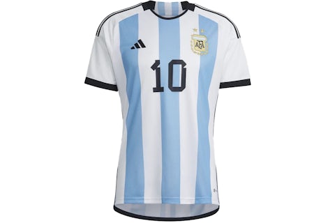 adidas Argentina 22 Messi Home Jersey White/Light Blue Men's