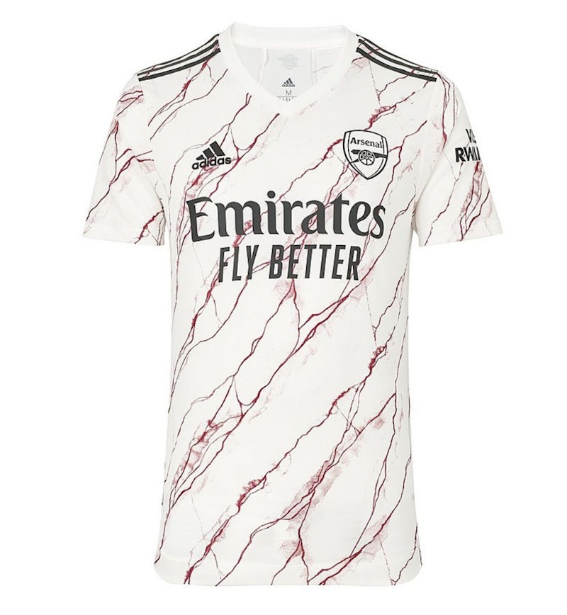 arsenal white away kit