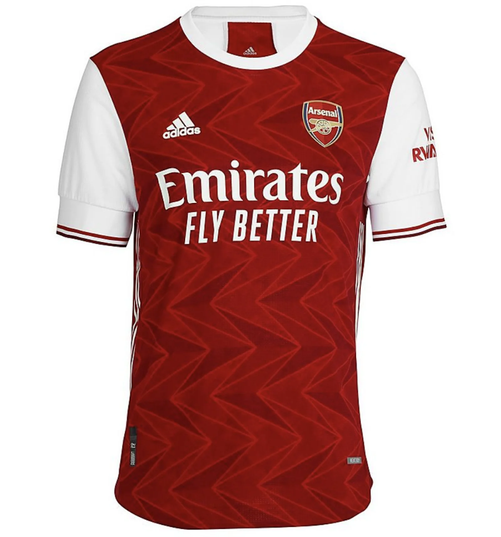 adidas Arsenal 20 21 Authentic Home Shirt Jersey Red Men s GB