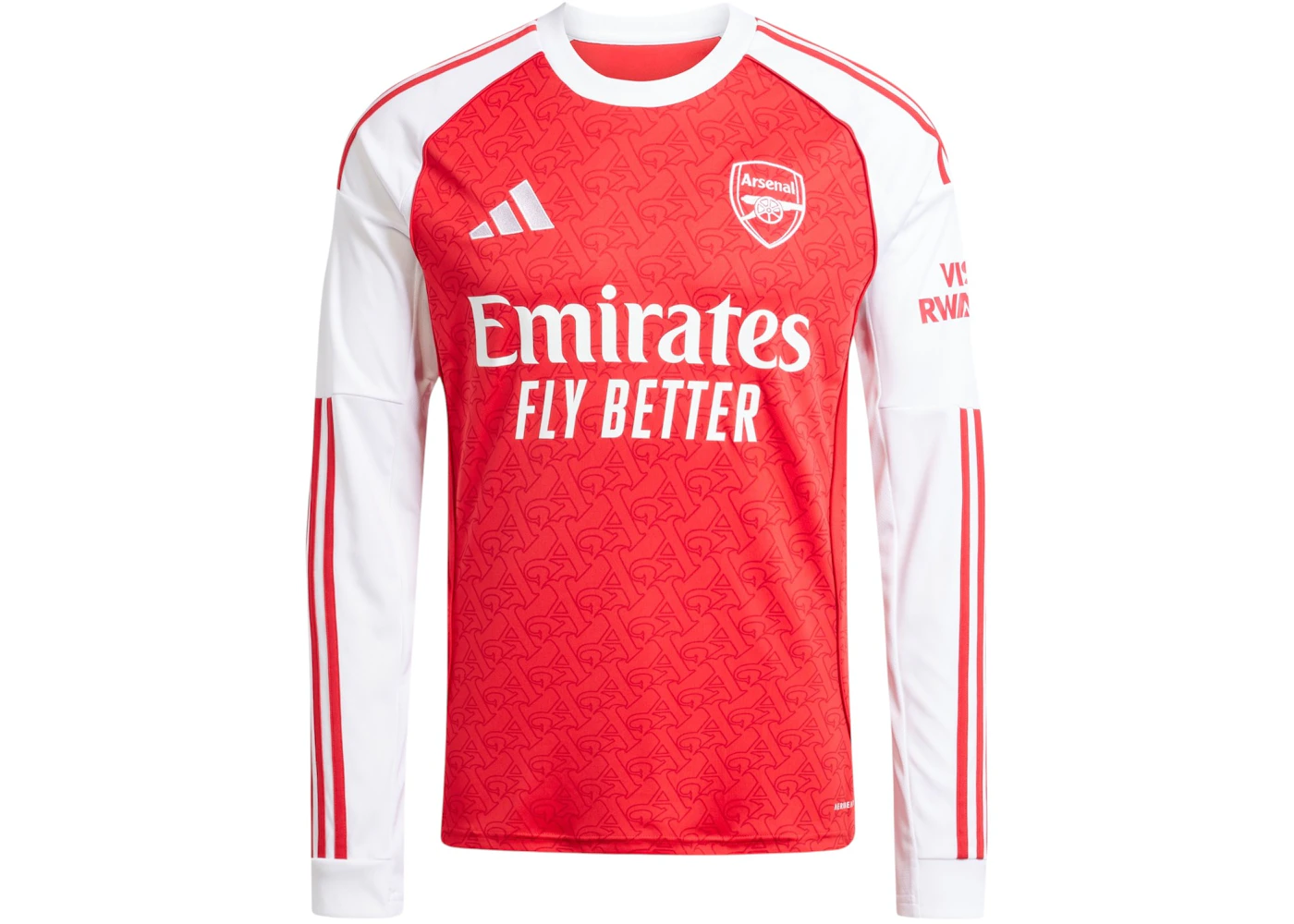 adidas Arsenal FC 25/26 Home Jersey Longsleeve Better Scarlet White ...