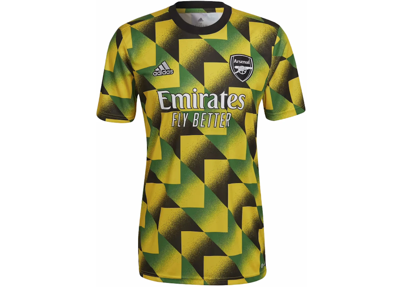 adidas Arsenal FC Pre-Match Jersey (Asia Sizing) EQT Yellow/Green/Black ...