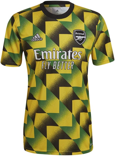 Adidas Arsenal FC Pre-Match Jersey EQT Yellow/Green/Black (2022)
