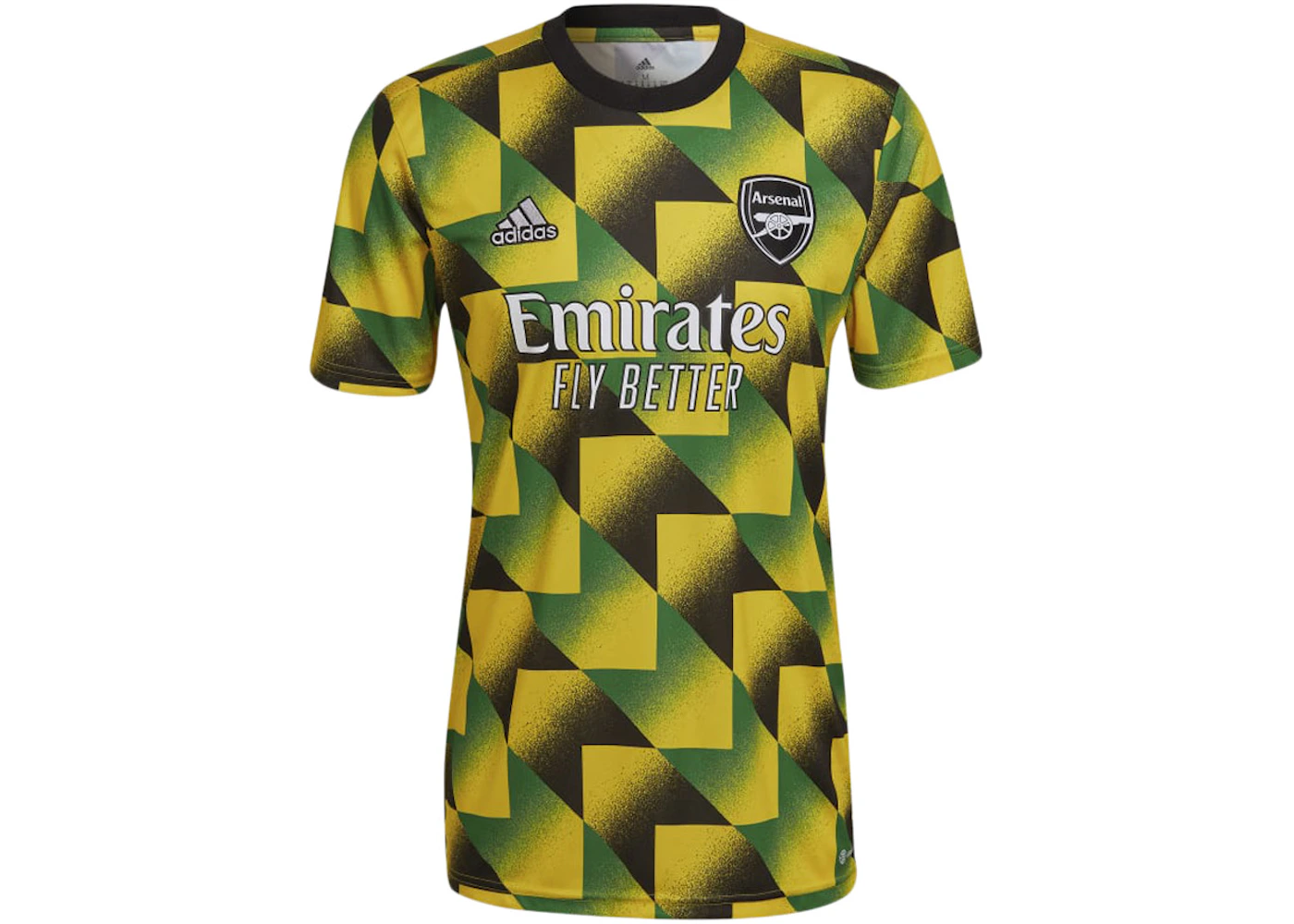 adidas Arsenal FC Pre-Match Jersey Eqt Yellow/Green/Black (2022) Men's - US