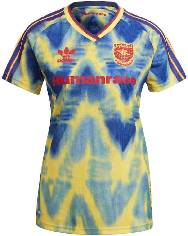 Adidas Arsenal Human Race Womens Jersey Eqt Yellow Collegiate Navy Fw Adidas Arsenal Human Race Womens Jersey Eqt Yellow Collegiate Navy Fw