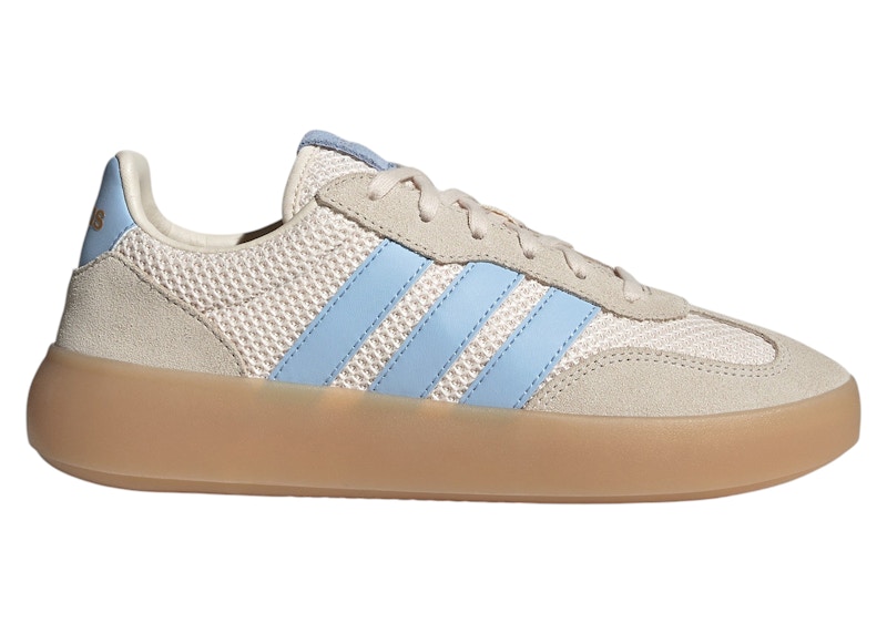 Pre-owned Adidas Originals Barreda Decode (women's) Sneakers In Wonder White/glow Blue/gold Metallic
