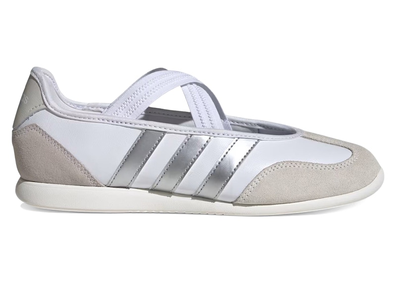 adidas Barreda Mary Jane White Silver Metallic (Women's)