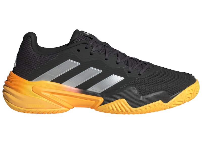 Pre-owned Adidas Originals Men's Adidas Barricade 13 Sneakers In Aurora Black/zero Metalic/spark In Multi