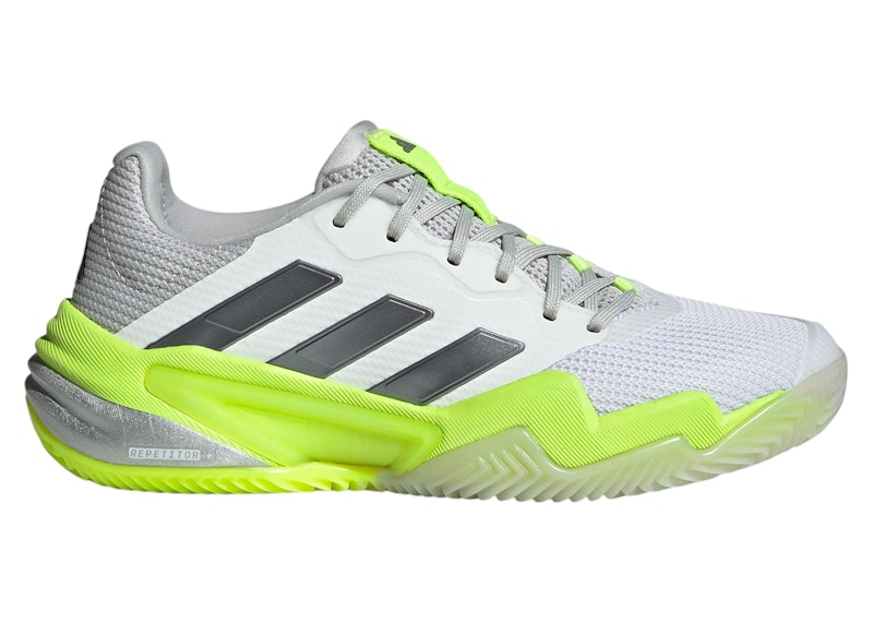 adidas Barricade 13 Clay Cloud White Iron Metallic Lucid Lemon (Women's) - IH2963