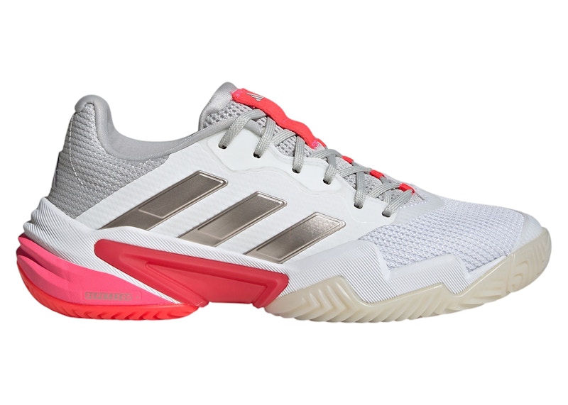 adidas Wmns Barricade 13 'Champagne Metallic Lucid Red' | White | Women's Size 5.5 - IH2967