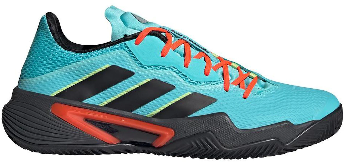 Adidas Men's Barricade Tennis Shoes, Size 11.5, Black/White/Blue