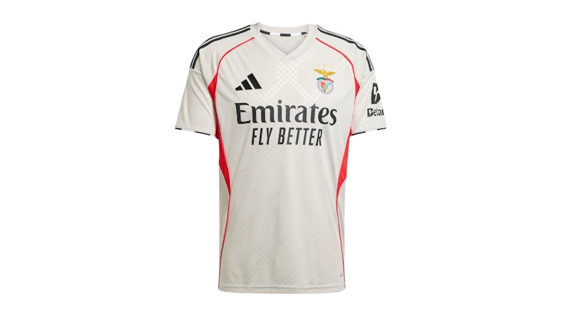 Camiseta adidas Benfica 25/26 de visitante, color beige Hombre