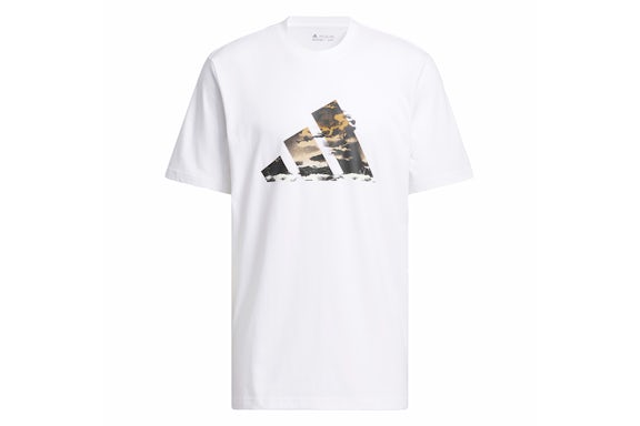 adidas Blue Summer Logo Graphic Tee White