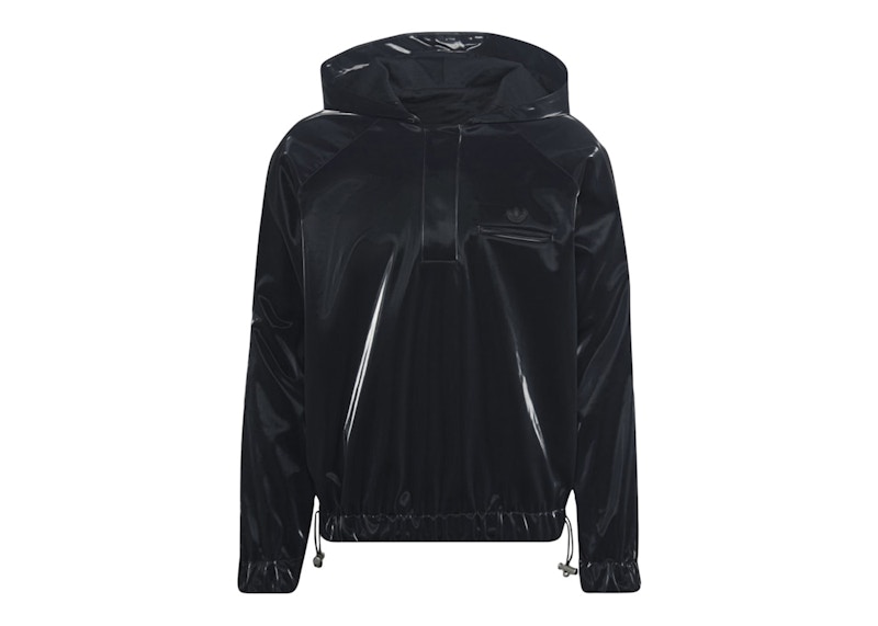 Adidas velour best sale hoodie black