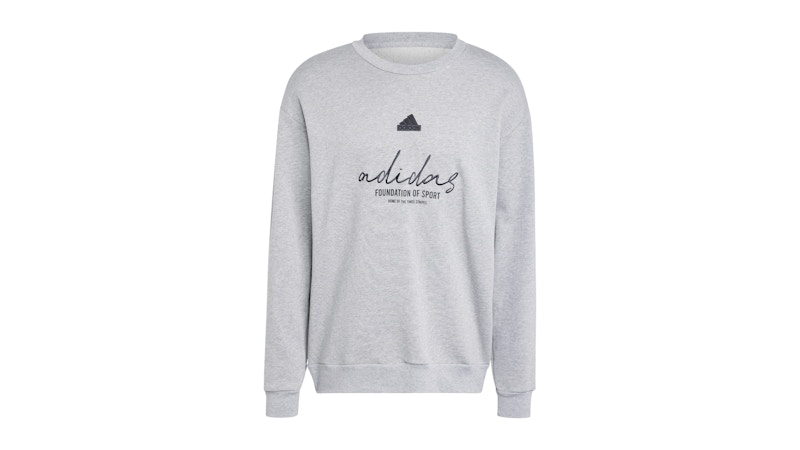 【Adidas コリア】 Brand Love Fleece Sweatshirt Adidas Brand Love Polar Fleece Embroidered Logo Half-Zip