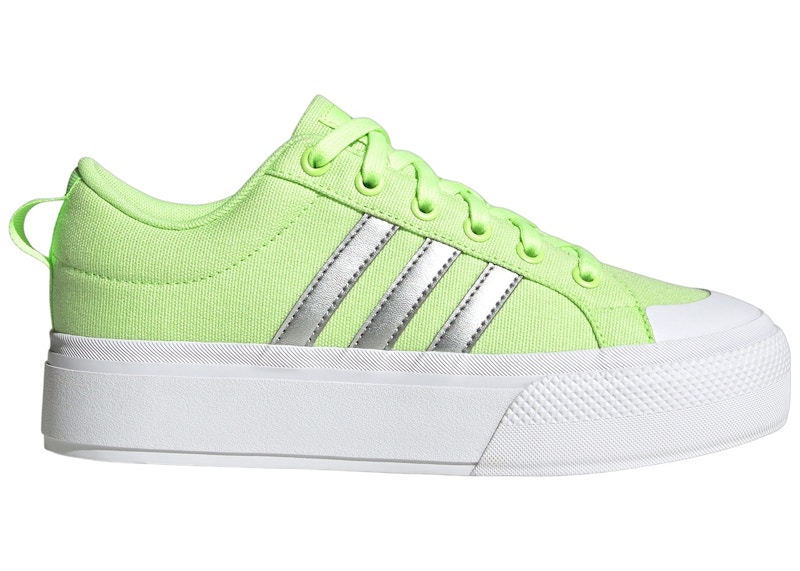 adidas Bravada 2.0 Platform Green Spark Silver Metallic Cloud