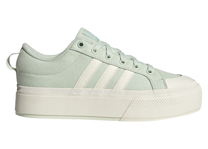 Pre-owned Adidas Originals Bravada 2.0 Platform (women's) Sneakers In Linen Green/off White