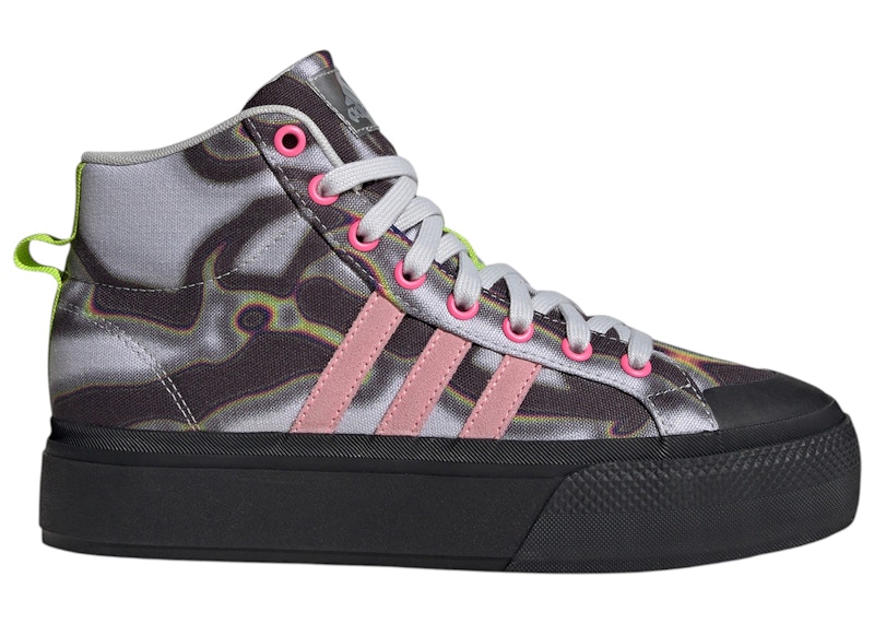 adidas Bravada 2.0 Platform Mid Grey Bliss Pink Black (Women's