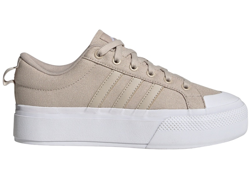 Pre-owned Adidas Originals Bravada 2.0 Platform (women's) Sneakers In Wonder Beige/cloud White