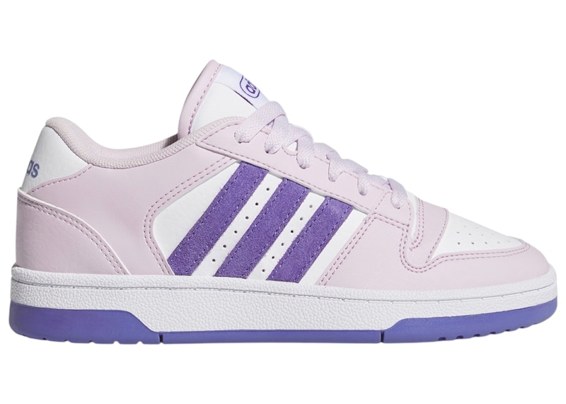 Adidas Break Start White Sneakers in Ice Lavender/Purple/Cloud White