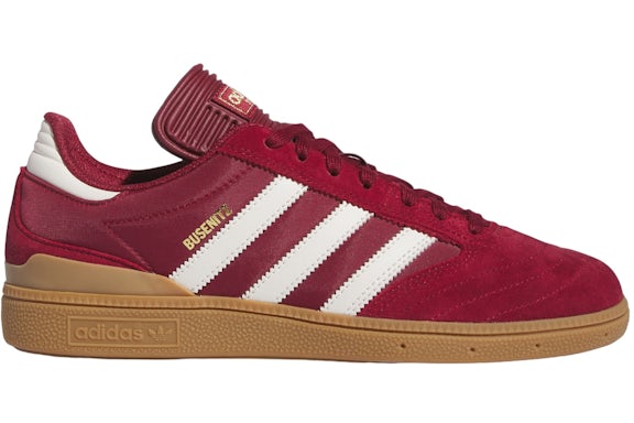 adidas Busenitz Collegiate Burgundy Chalk White Gold Metallic
