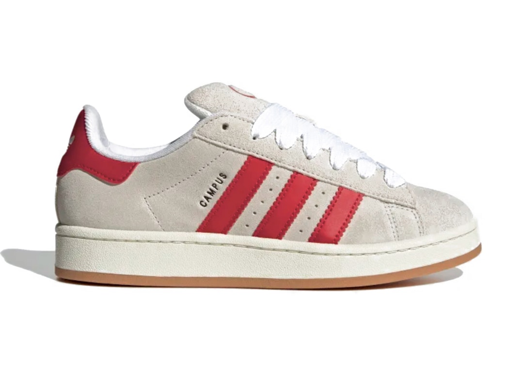 Pre-owned Adidas Originals Adidas Campus 00s Crystal White Better Scarlet In Crystal White/better Scarlet/off White