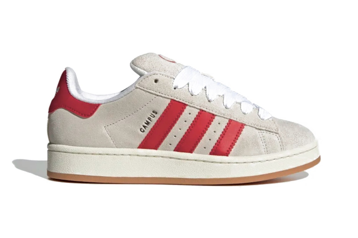 Pre-owned Adidas Originals Adidas Campus 00s Crystal White Better Scarlet In Crystal White/better Scarlet/off White