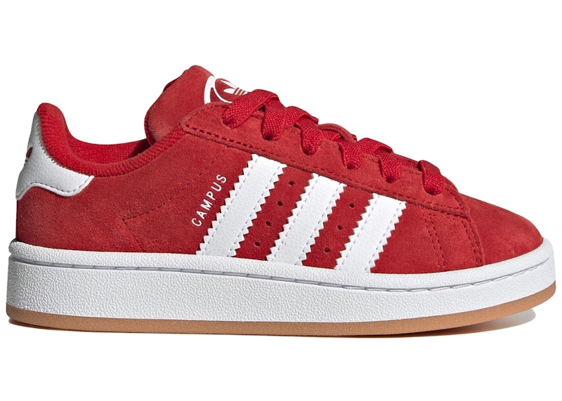 adidas Campus 00s Elastic Better Scarlet Cloud White (PS) Kids' - JI4329 -  US