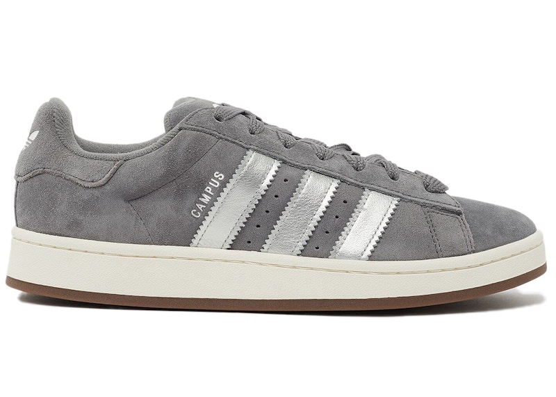 Grey adidas campus shoes best sale