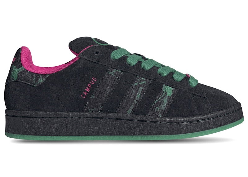 Men's Adidas Campus 00s World Cup City Series Mexico City Sneakers in Core Black/Semi Court Green/Shock Pink