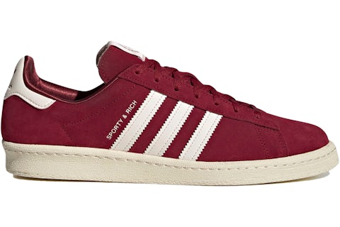 adidas Campus 80s Sporty & Rich Merlot Cream Men's - HQ6074 - US adidas Campus 80s Sporty & Rich Merlot Cream Men's - HQ6074 - US