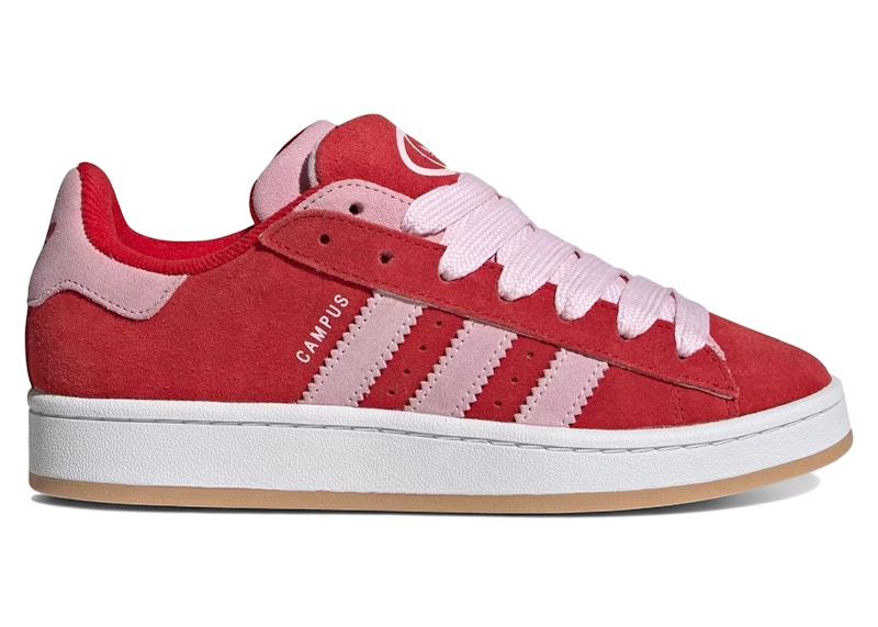 Pre-owned Adidas Originals Campus Double 00s Pink White (women's) Sneakers In Better Scarelet Red/clear Pink/cloud White In Multi