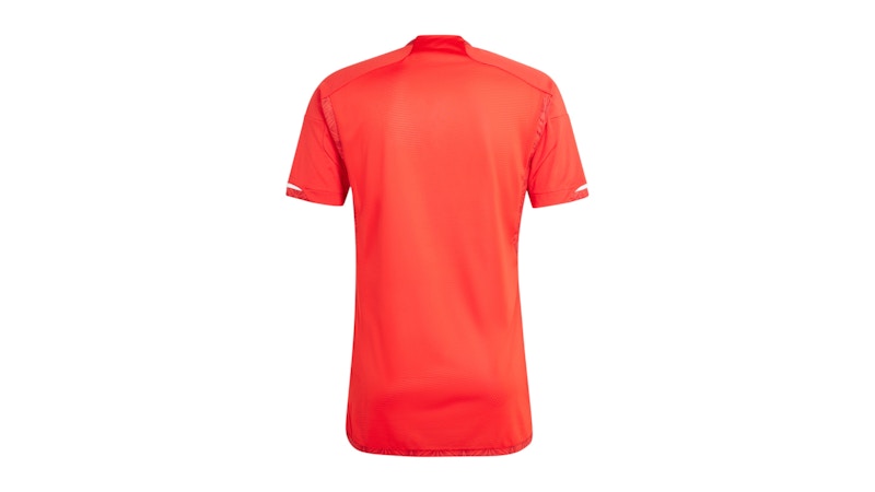 Men's Adidas Chicago Fire Crew Neck Short Sleeve Replica Jersey in Vivid Red