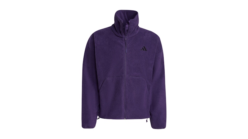 adidas City Tech High Pile Fleece Full-Zip Jacket Aurora Plum
