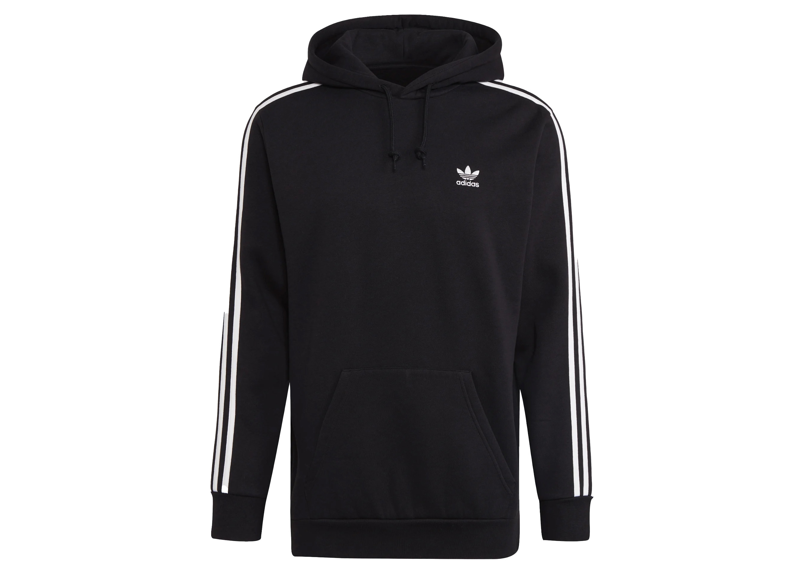 Adidas trefoil on sale 3 stripe hoodie