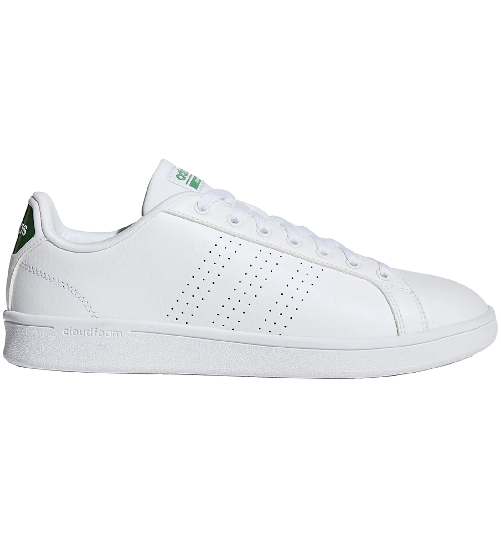 adidas Cloudfoam Advantage Clean White Green Men s AW3914 GB