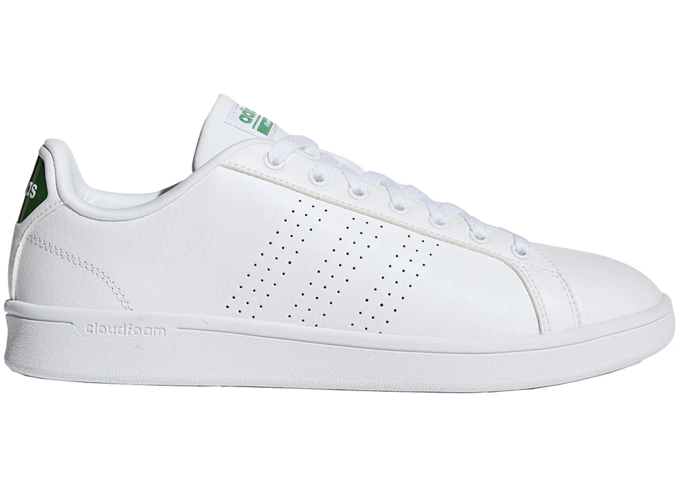 Adidas cloudfoam advantage clean shoes men's white sale