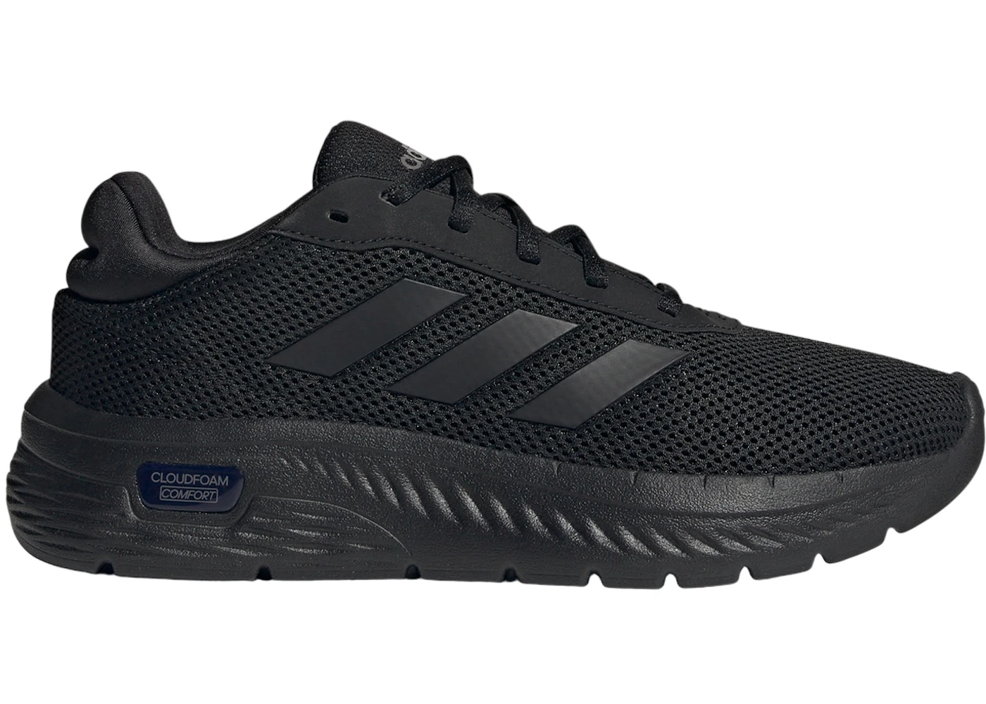 adidas Cloudfoam Comfy Core Black Iron Metallic (Women's) - IH6125 - US