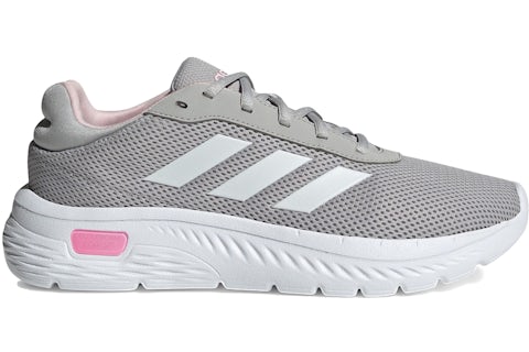 adidas Cloudfoam Comfy Grey Two Cloud White Clear Pink (Women's