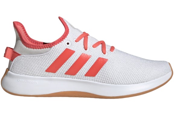 adidas Cloudfoam Pure Cloud White Preloved Scarlet Grey (Women's)