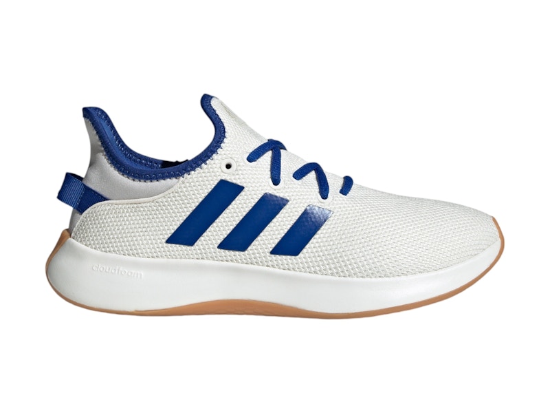 Pre-owned Adidas Originals Cloudfoam Pure Grey (women's) Sneakers In Core White/royal Blue/grey One In Multi