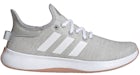 adidas Cloudfoam Pure Grey Cloud White Silver Metallic (Women's)